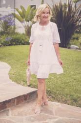 Dress Up a Simple White Lace Dress
