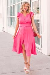 Pink Girl Baby Shower Dress