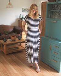 A Quick Catch Up And A Striped Jersey Maxi Dress