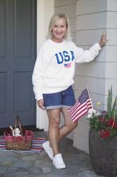 Patriotic Sweatshirt–Not Just for the 4th!