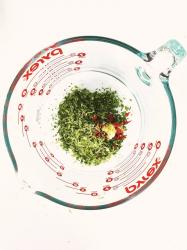 how to make an herby green sauce | kelly’s kitchen