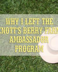Why I Left the Knott’s Ambassador Program