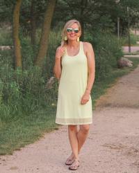 Neon Lime Green Summer Dress 