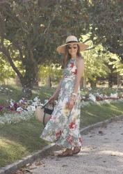 Maxi Flower Dress For Summer