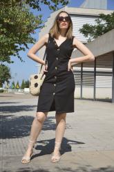 Black Buttoned Dress