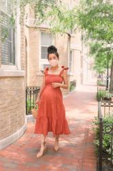 3 Summer Dresses under $50 (petite, maternity + nursing friendly)