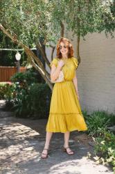 HOW TO FEEL HAPPIER? THROW ON A YELLOW DRESS