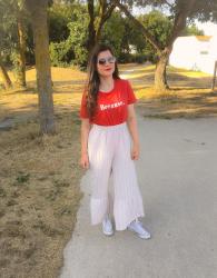 Look rouge et blanc