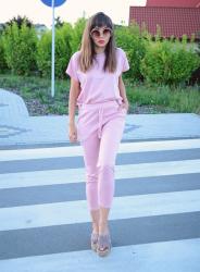 candy pink loungewear set