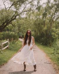 White Dress in the Mud