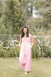 The Pink Linen Jumpsuit For The Summer