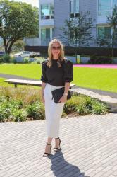 Summer Style: Puffed Sleeve Top + Wide Leg Pants