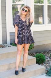 Free People Tunic Dress + Mules.