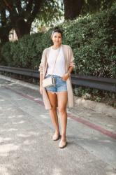 Cardigan + Cut Offs