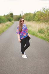 Parisian Floral Blouse Outfit