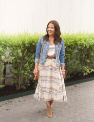 How to Transition a Summer Dress into Fall