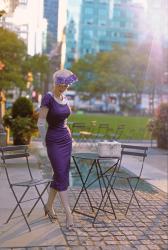 Purple || Heart My Closet 1950's Inspired Pencil Dress