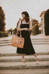 A Black Dress and a Classic Tote