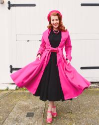 Pink belted swing coat│Love Ur Look Clothing