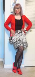 Black, White, Red for Shopping, and Cat Pictures