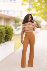 TULLE CROP TOP + HIGH WAIST PANTS