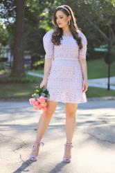 Lilac Embroidered Dress