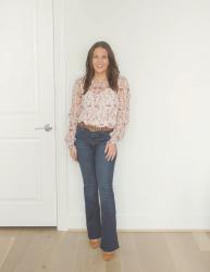 Three Ways to Wear a Pink Floral Blouse for Fall & Spring