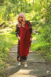 Accepting Confidence The Right Way + Floral Kimono & Chiffon Tunic