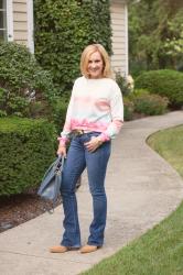 How to Wear a Cozy Cropped Tie Dye Sweatshirt