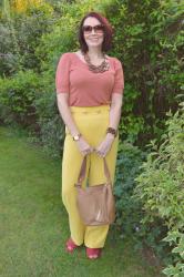 Yellow and Burnt Orange + Style With a Smile Link Up