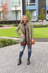 Fall Style: Chelsea Boots + Leopard Scarf