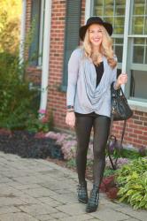 Fall Leather Leggings Outfit & Confident Twosday Linkup 