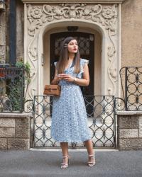 How to Wear the Blue Midi Dress