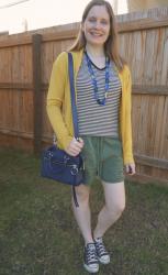 Two Ways To Wear A Striped Tee In Spring