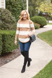 Foolproof Fall Uniform with Stripes and OTK Boots