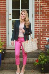 How to Wear Bright Pink Pants & Confident Twosday Linkup 