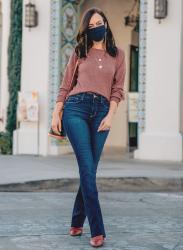 4 Fall Outfit Ideas with Lounge Tops