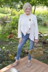 Spinning a Yarn: My Organic Cotton Hand-Knitted Twin Set for Style Imitates Art