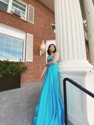 what i made: custom blue gown
