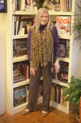 Purple, Brown and Leopard For Style Imitating Art