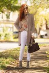 Turning Heads Linkup -White Denim for Fall with Florals