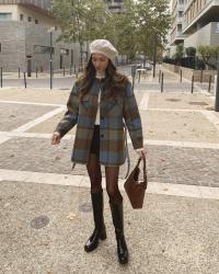 Veste à carreaux & platform boots