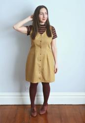 Olive in Mustard Denim