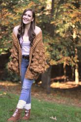 Cutest, bubble-sleeve Cardigan