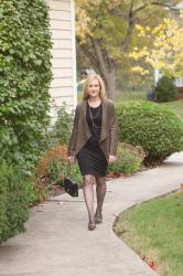 Fantastic Faux Suede Jacket with My Little Black Dress