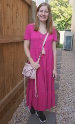 Monochromatic Dress and Bag Combination Outfits: Weekday Wear Linkup!
