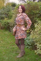 Orange Paisley Shirt Dress + Style With a Smile Link Up