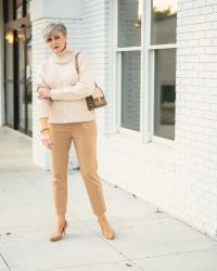 how to wear head to toe neutrals