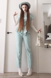 

I thrifted this pants suit a while back, in Okinawa, but I had...