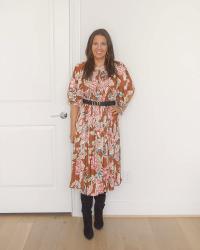 Six Ways to Wear a Brown Midi Dress